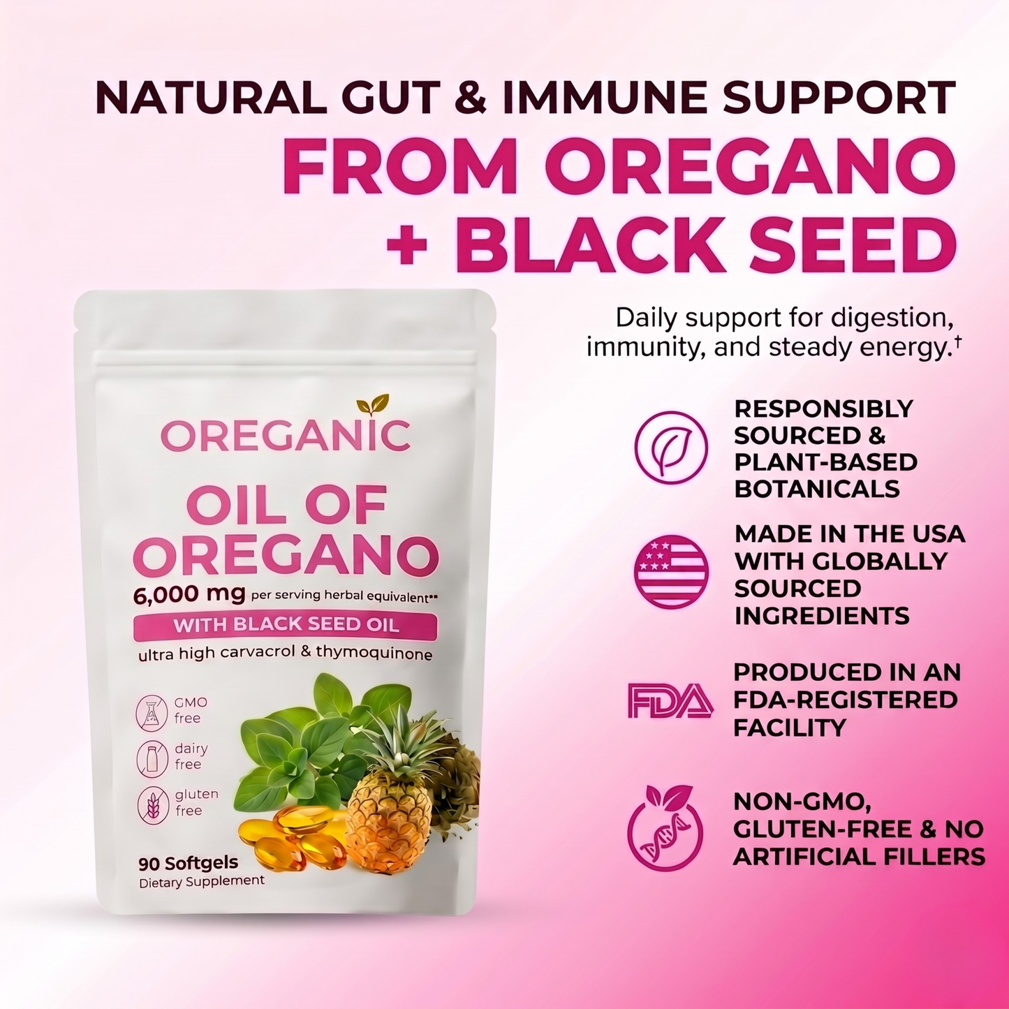 Oil Of Oregano + Black Seed Oil