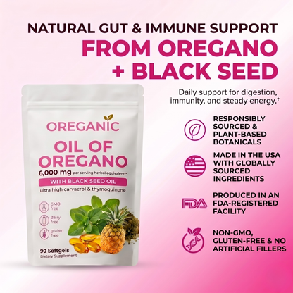 Oreganic | Oil Of Oregano + Black Seed Oil