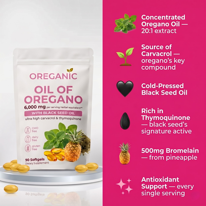 Oreganic | Oil Of Oregano + Black Seed Oil