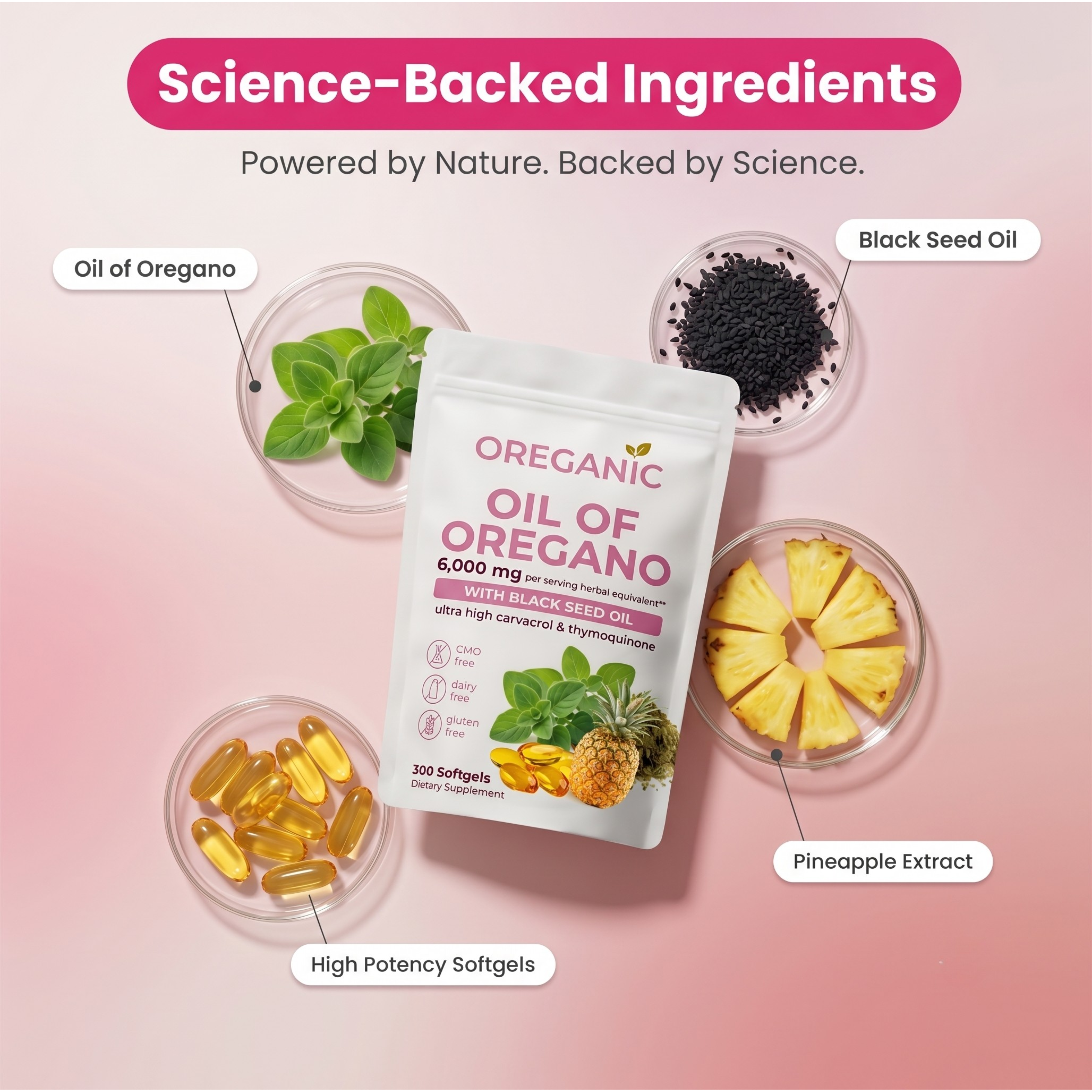 Oreganic | Oil Of Oregano + Black Seed Oil