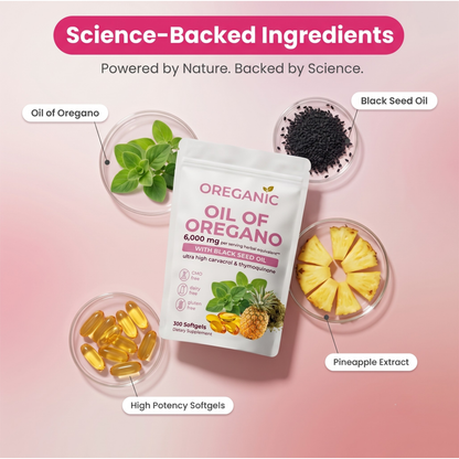 Oreganic | Oil Of Oregano + Black Seed Oil