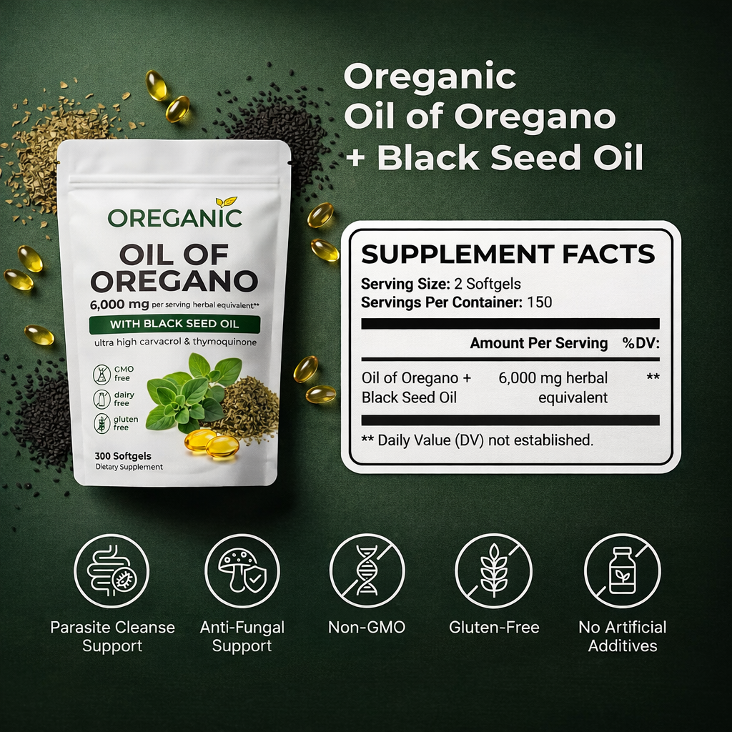 Oil Of Oregano + Black Seed Oil